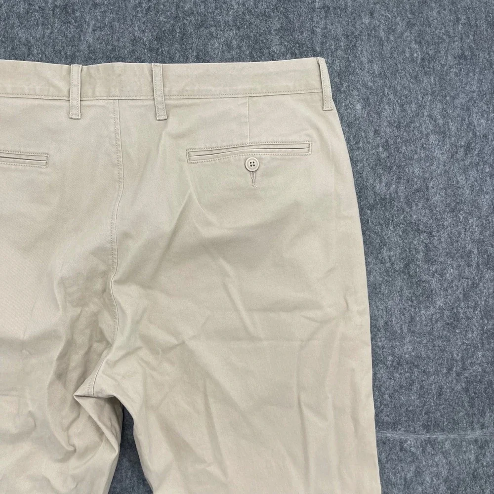 J.Crew 484 Pants Mens 34x34 Slim-Fit Athletic Chino Khaki Tan NEW